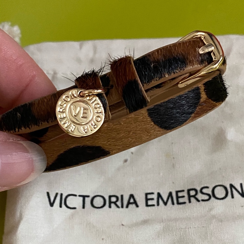 Victoria Emerson pony hair animal print bracelet